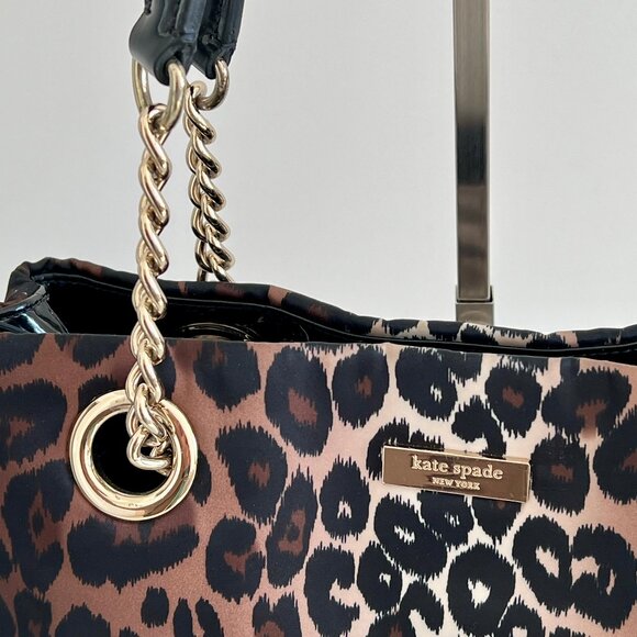 Kate Spade Elena Lindenwood Leopard Print Shoulder Bag - Picture 2 of 10